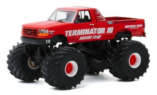 Coche miniatura Ford F-250 1/64 Greenlight Monster Truck Terminator III 1993 Ford F-250 1/64 Greenlight Monster Truck Terminator III 1993 coche miniatura
