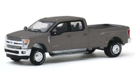 Ford F-350 1/64 Greenlight Lariat metalico gris 2019 coche miniatura