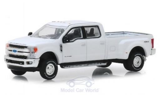 Ford F-350 1/64 Greenlight Lariat blanco 2018 coche miniatura