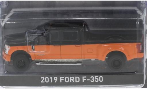 Coche miniatura Ford F-350 1/64 Greenlight naranja/negro 2019 Ford F-350 1/64 Greenlight naranja/negro 2019 coche miniatura