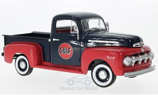 Coche miniatura Ford F1 1/18 Greenlight Pick-Up azul/rojo Gulf 1951 Ford F1 1/18 Greenlight Pick-Up azul/rojo Gulf 1951 coche miniatura