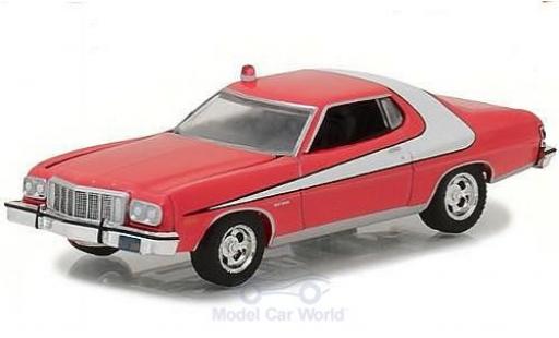Coche miniatura Ford Gran Torino 1/64 Greenlight rojo/blanco 1976 Ford Gran Torino 1/64 Greenlight rojo/blanco 1976 coche miniatura