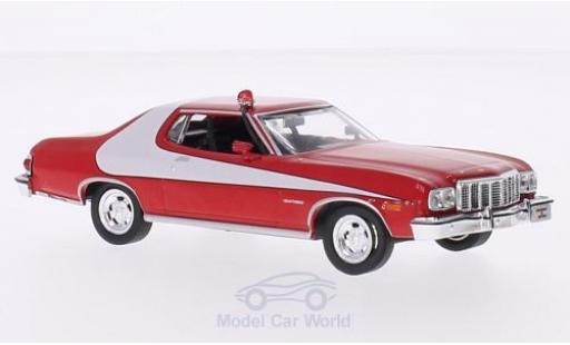 Coche miniatura Ford Gran Torino 1/43 Greenlight rojo/blanco 1976 Starsky & Hutch TV-Serie Ford Gran Torino 1/43 Greenlight rojo/blanco 1976 Starsky & Hutch TV-Serie coche miniatura