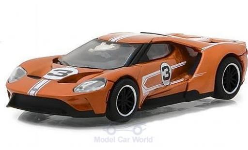 Coche miniatura Ford GT 1/64 Greenlight naranja 2017 1967 #3 40 Mk IV Tribute Ford GT 1/64 Greenlight naranja 2017 1967 #3 40 Mk IV Tribute coche miniatura