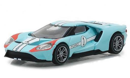 Coche miniatura Ford GT 1/64 Greenlight azul 2017 1966 #1 40 Mk II Tribute Ford GT 1/64 Greenlight azul 2017 1966 #1 40 Mk II Tribute coche miniatura
