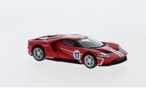 Coche miniatura Ford GT 1/64 Greenlight rojo/blanco No.17 Collectable Diecast 2017 Ford GT 1/64 Greenlight rojo/blanco No.17 Collectable Diecast 2017 coche miniatura