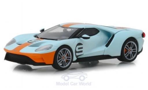 Coche miniatura Ford GT 1/43 Greenlight Heritage Edition azul/naranja 2019 No.9 Ford GT 1/43 Greenlight Heritage Edition azul/naranja 2019 No.9 coche miniatura