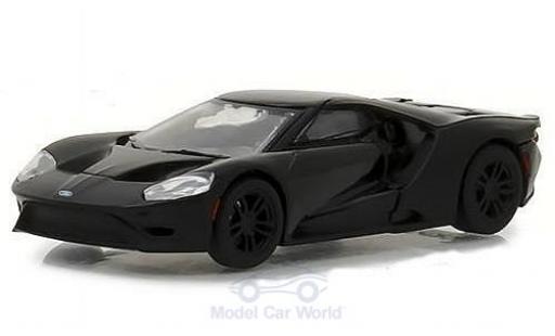 Coche miniatura Ford GT 1/64 Greenlight matt-negro 2017 Ford GT 1/64 Greenlight matt-negro 2017 coche miniatura