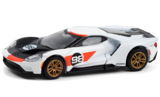 Coche miniatura Ford GT 1/43 Greenlight blanco/Dekor 2021 No.98 Ford GT 1/43 Greenlight blanco/Dekor 2021 No.98 coche miniatura