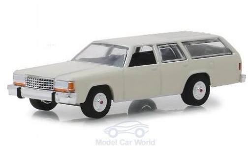 Ford LTD 1/64 Greenlight Crown Victoria Wagon beige 1984 coche miniatura