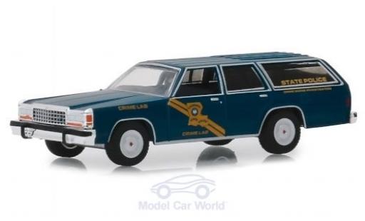 Ford LTD 1/64 Greenlight Crown Victoria Wagon Louisiana State Police 1987 coche miniatura