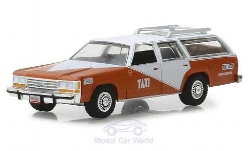 Ford LTD 1/64 Greenlight Crown Victoria Wagon Tijuana Centro Taxi 1988 coche miniatura