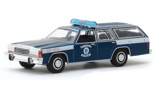 Ford LTD 1/64 Greenlight Station Wagon Massachusetts Capitol Police 1983 coche miniatura