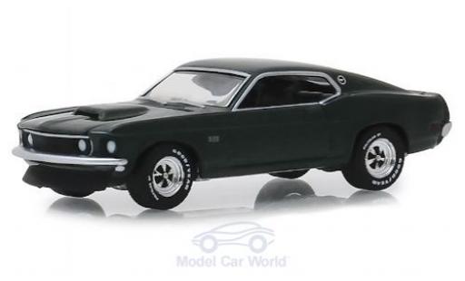 Coche miniatura Ford Mustang 1/64 Greenlight BOSS 429 metalico verde 1969 Ford Mustang 1/64 Greenlight BOSS 429 metalico verde 1969 coche miniatura