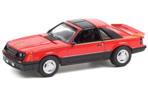 Ford Mustang 1/64 Greenlight Cobra rojo/Dekor 1981 coche miniatura