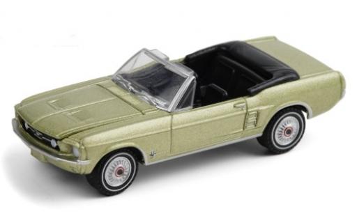 Coche miniatura Ford Mustang 1/64 Greenlight Convertible Sports Sprint metalico verde 1967 Ford Mustang 1/64 Greenlight Convertible Sports Sprint metalico verde 1967 coche miniatura