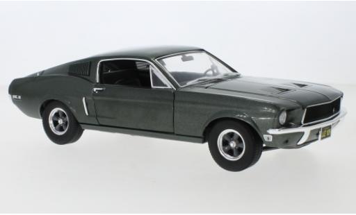Coche miniatura Ford Mustang 1/18 Greenlight GT Fastback metalico verde 1968 Ford Mustang 1/18 Greenlight GT Fastback metalico verde 1968 coche miniatura