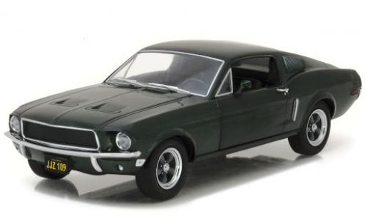 Coche miniatura Ford Mustang 1/24 Greenlight GT Fastback metalico verde 1968 Ford Mustang 1/24 Greenlight GT Fastback metalico verde 1968 coche miniatura