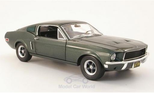 Coche miniatura Ford Mustang 1/18 Greenlight GT metalico verde Bullitt 1968 Ford Mustang 1/18 Greenlight GT metalico verde Bullitt 1968 coche miniatura