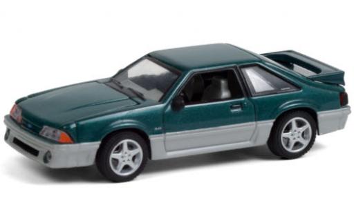 Ford Mustang 1/64 Greenlight GT metalico verde/gris 1991 Home Improvement coche miniatura