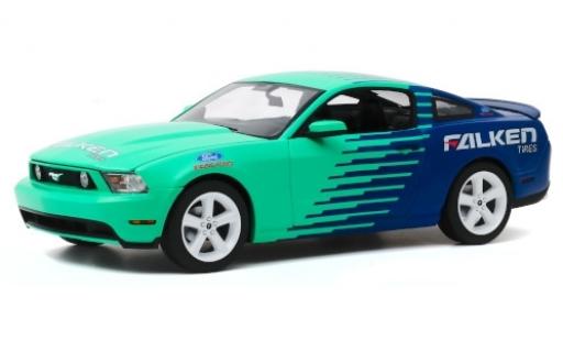Coche miniatura Ford Mustang 1/18 Greenlight GT türkis/azul Falken Tires 2010 Ford Mustang 1/18 Greenlight GT türkis/azul Falken Tires 2010 coche miniatura