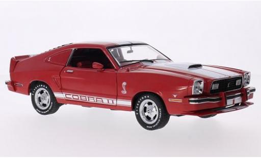 Ford Mustang 1/18 Greenlight II Cobra II rojo/blanco 1978 coche miniatura