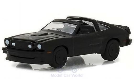 Ford Mustang 1/64 Greenlight II King Cobra matt-negro 1978 coche miniatura