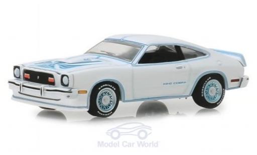 Coche miniatura Ford Mustang 1/64 Greenlight II King Cobra blanco/azul 1978 Ford Mustang 1/64 Greenlight II King Cobra blanco/azul 1978 coche miniatura