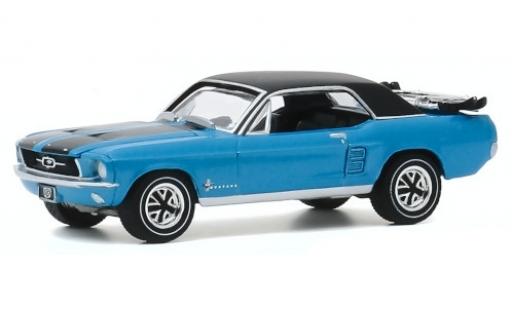 Coche miniatura Ford Mustang 1/64 Greenlight Ski Country Special metalico azul/matt-negro 1967 Ford Mustang 1/64 Greenlight Ski Country Special metalico azul/matt-negro 1967 coche miniatura