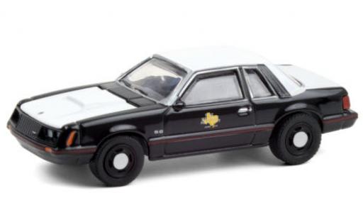 Ford Mustang 1/64 Greenlight SSP Texas Department of Public Safety 1982 coche miniatura