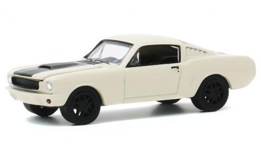 Coche miniatura Ford Mustang 1/64 Greenlight blanco/matt-negro 1966 Testfahrzeug Ford Mustang 1/64 Greenlight blanco/matt-negro 1966 Testfahrzeug coche miniatura