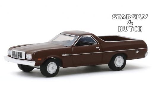 Coche miniatura Ford Ranchero 1/64 Greenlight marron Starsky & Hutch 1974 Ford Ranchero 1/64 Greenlight marron Starsky & Hutch 1974 coche miniatura