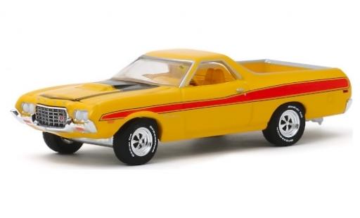 Coche miniatura Ford Ranchero 1/64 Greenlight GT amarillo/rojo 1972 Ford Ranchero 1/64 Greenlight GT amarillo/rojo 1972 coche miniatura