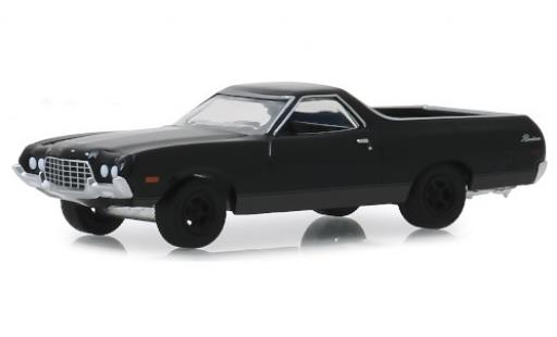 Coche miniatura Ford Ranchero 1/64 Greenlight negro 1972 Ford Ranchero 1/64 Greenlight negro 1972 coche miniatura