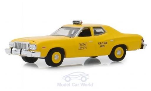Ford Torino 1/64 Greenlight amarillo NYC Taxi 1975 coche miniatura