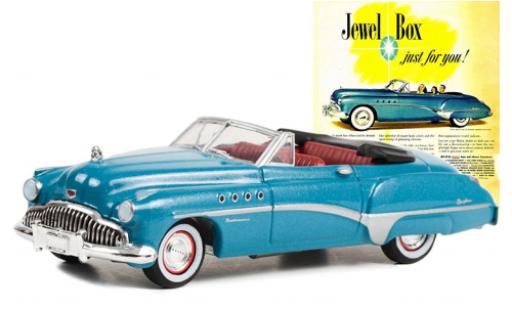 Coche miniatura Buick Roadmaster 1/64 Greenlight Convertible metallise turquesa 1949 Buick Roadmaster 1/64 Greenlight Convertible metallise turquesa 1949 coche miniatura