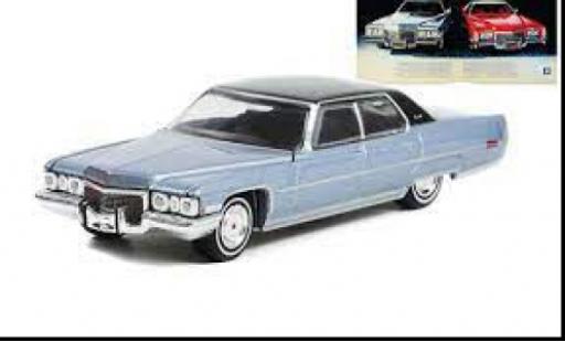 Coche miniatura Cadillac Sedan 1/64 Greenlight DeVille metallise azul clair/negro 1972 Cadillac Sedan 1/64 Greenlight DeVille metallise azul clair/negro 1972 coche miniatura