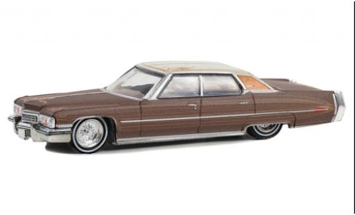 Coche miniatura Cadillac Sedan 1/64 Greenlight DeVille metallise braun/blanche 1973 Cadillac Sedan 1/64 Greenlight DeVille metallise braun/blanche 1973 coche miniatura