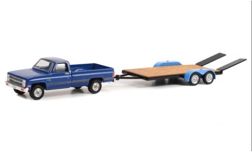 Coche miniatura Chevrolet C-20 1/64 Greenlight azul 1981 Chevrolet C-20 1/64 Greenlight azul 1981 coche miniatura