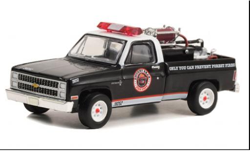 Coche miniatura Chevrolet C-20 1/64 Greenlight Fire Truck negro/blanco Smokey Bear 1982 Chevrolet C-20 1/64 Greenlight Fire Truck negro/blanco Smokey Bear 1982 coche miniatura