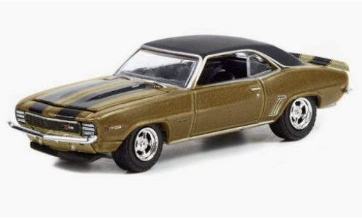 Chevrolet Camaro 1/64 Greenlight metallise beige/negro Pawn Stars 1969 coche miniatura