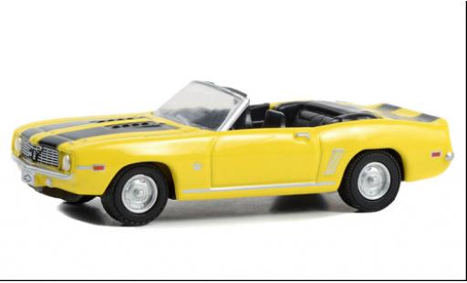 Coche miniatura Chevrolet Camaro 1/64 Greenlight SS Convertible amarillo/negro 1969 Chevrolet Camaro 1/64 Greenlight SS Convertible amarillo/negro 1969 coche miniatura
