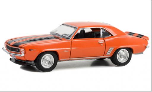 Chevrolet Camaro 1/64 Greenlight Z28 naranja/negro 1969 coche miniatura