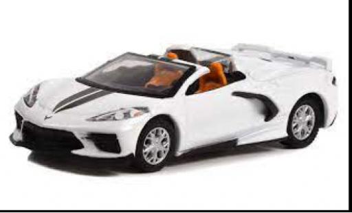 Coche miniatura Chevrolet Corvette 1/64 Greenlight (C8) Convertible blanco 2020 Chevrolet Corvette 1/64 Greenlight (C8) Convertible blanco 2020 coche miniatura