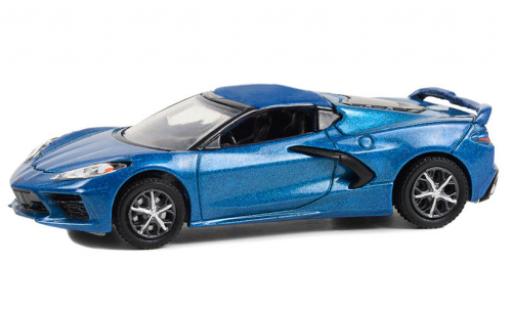 Coche miniatura Chevrolet Corvette 1/64 Greenlight (C8) Stingray 2LT metallise azul 2020 Chevrolet Corvette 1/64 Greenlight (C8) Stingray 2LT metallise azul 2020 coche miniatura