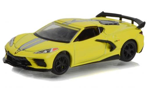 Coche miniatura Chevrolet Corvette 1/64 Greenlight (C8) Stingray amarillo 2022 Chevrolet Corvette 1/64 Greenlight (C8) Stingray amarillo 2022 coche miniatura