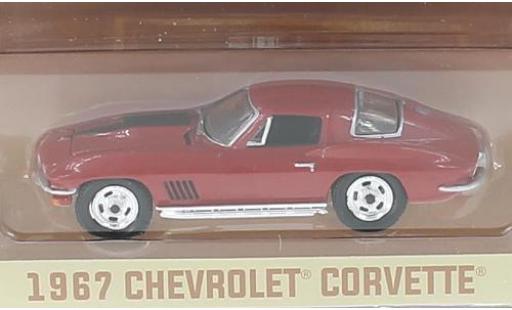 Coche miniatura Chevrolet Corvette 1/64 Greenlight rouge 1967 Chevrolet Corvette 1/64 Greenlight rouge 1967 coche miniatura