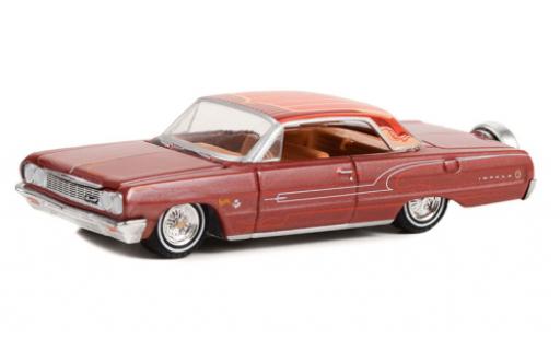 Coche miniatura Chevrolet Impala 1/64 Greenlight rojo/Dekor 1964 Chevrolet Impala 1/64 Greenlight rojo/Dekor 1964 coche miniatura