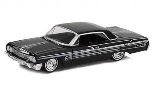 Coche miniatura Chevrolet Impala 1/64 Greenlight Lowrider negro 1964 Chevrolet Impala 1/64 Greenlight Lowrider negro 1964 coche miniatura