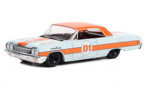 Coche miniatura Chevrolet Impala 1/64 Greenlight SS Gulf 1964 Chevrolet Impala 1/64 Greenlight SS Gulf 1964 coche miniatura